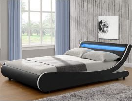 Sänkypaketti Flavio sänky ja patja LED-Valolla 160x200 keinonahka