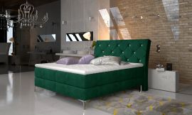 Boxspring bed Karleen -green-160x200cm