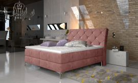 Boxspring bed Karleen -pink-160x200cm