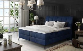 Boxspring bed Audelia -dark blue-160x200cm
