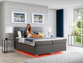 Jenkkisänky paketti Vuodevaatelaatikolla ja LED-Vallola Aksel 160-180 kangas