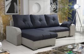 Corner bed sofa Edzard-dark blue-left
