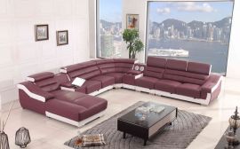 Kulmasohva Almeria Super Comfort ekonahka violetti