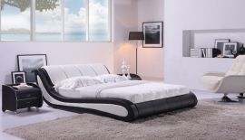 Sänky Almonte Lux 160-180 musta-valkoinen