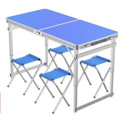 Taitettava pöytä Amado sininen metalli