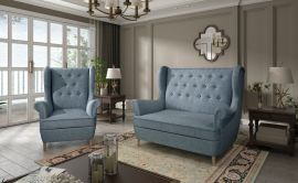 Sofa set Philomena 2+1-light blue