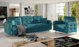Sofa set Millicent 3+1-light blue