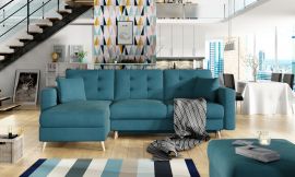 Corner sofa bed Dimitri-light blue
