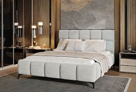 Bed Mystery 160-180 with storage box-light grey-160x200cm