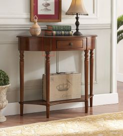 Wall side table Benigno-brown