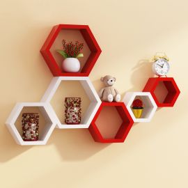 Wall Shelf Caven-red