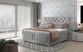 Adjustable Bed Set Astrid 160-180-160x200cm-light grey