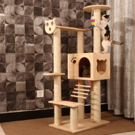 Kissan kiipeilypuu Dexter keltainen mdf
