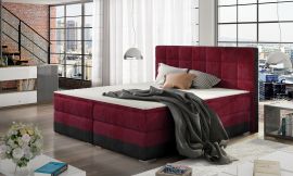Boxspring bed Hillary -red-160x200cm