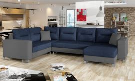 Corner sofa bed Fidel-dark blue-right