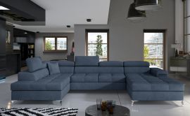 Corner sofa Foster-light blue-right