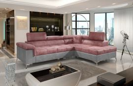 Corner sofa bed Fletcher -pink-right