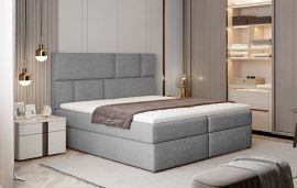 Boxspring bed Sierra 160-180-160x200cm-light grey