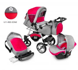 Baby Stroller 3-in-1 GaGaDumi Urbano-U11 Red Zone
