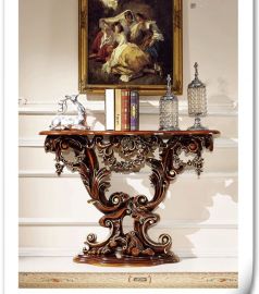 Wall side table Jovana-brown