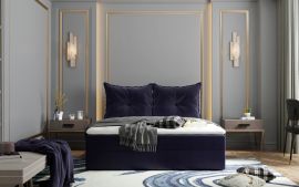 Continental bed Donini with storage and topper 160-180cm-160x200cm-purple
