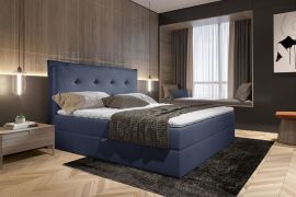 Continental bed Alfonsi with storage 160-180cm -160x200cm-blue