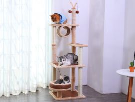 Kissan kiipeilypuu Kitty ruskea mdf