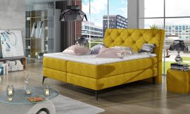 Boxspring bed Trudy -yellow-160x200cm