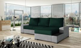 Corner sofa bed Romeo-dark green-right