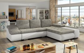 Corner sofa bed Roscoe-white-grey-right