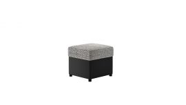 Pouf Perla-black-grey