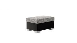 Pouf Sharon-black-grey