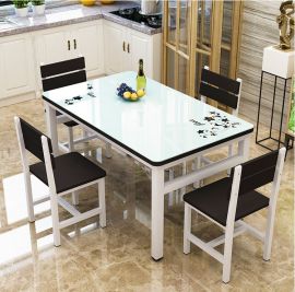 Dinning table set 4chairs Prescott-white