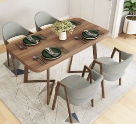 Dinning table set 4 chairs Prime-grey