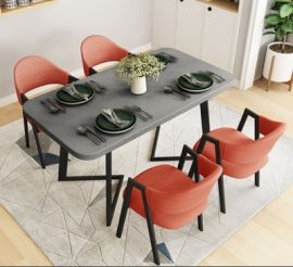 Dinning table set 4 chairs Prime-orange