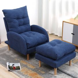 Armchair Sanford-dark blue