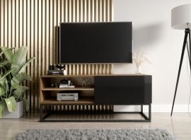 TV stand Folki-black-brown
