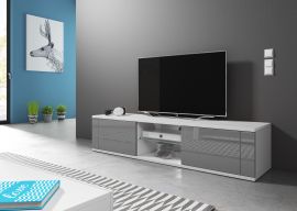 TV stand Caryl-white-grey