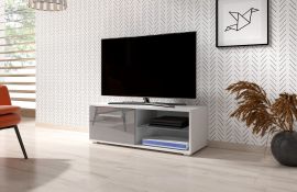 TV stand Maltby-white-grey