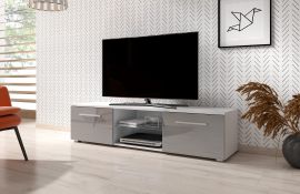TV stand Rasmus-white-grey
