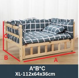 Dog Bed Wrigley-XL-112x64x36cm