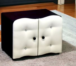 Bedside Table Zara black-black-white